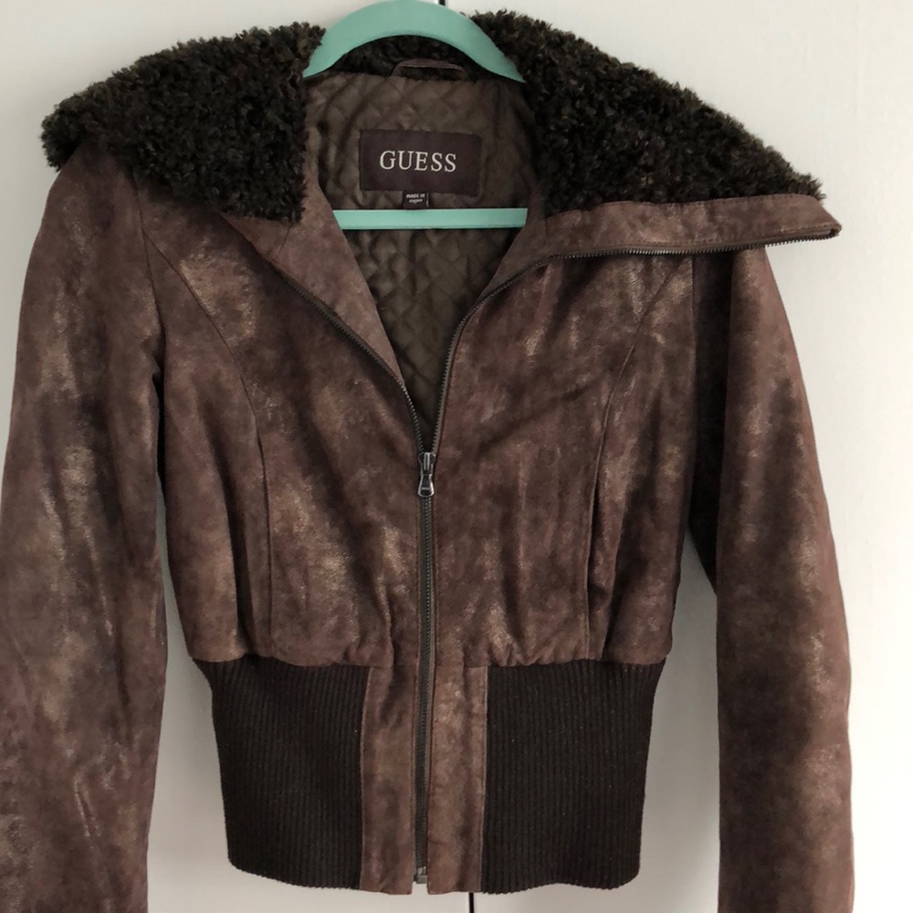 Genuine Leather Guess Jacket